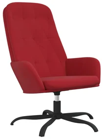 vidaXL Relaxstoel fluweel wijnrood