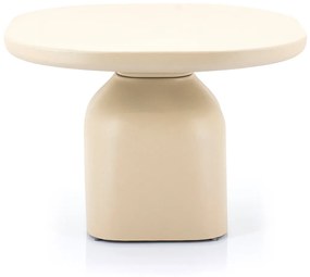 By-Boo Squand Beige Salontafel Beige Aluminium 60x60 Cm - 60 X 60cm.