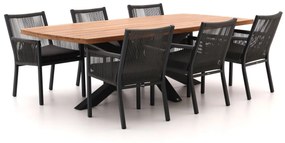 Diningset Manifesto | 6 personen | Tuinset rope (touw) | 7-delig | Kees Smit Tuinmeubelen