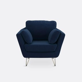 Fauteuil in fluweel Topim