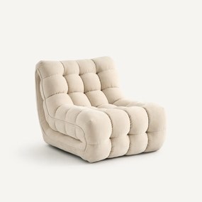 Modulaire gecapitonneerde fauteuil, fluweel, JUD
