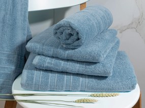 Handdoek DoubleLife  Recycled Cotton Collectie– 4 stuks – 70×140 – cashmere blue