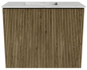 Mondiaz Joya DLux 50cm toiletmeubel dusk met wastafel faye links 1 kraangat opalo