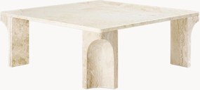 Travertin salontafel Doric, B 80 cm