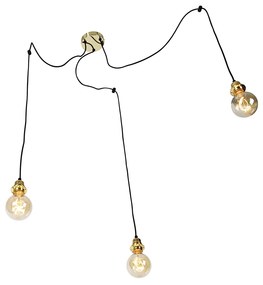 Moderne hanglamp goud - Cava 3 Modern Minimalistisch rond Binnenverlichting Lamp
