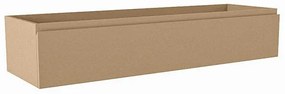 Mondiaz FOGE wastafelonderkast - 130x41x25cm - 1 lade - uitsparing links en rechts - softclose - Oro M44147Oro