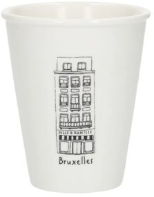 Gevel mok, Brussel Jean Stas, porselein, 200 ml