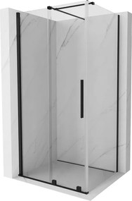 Mexen Velar schuifdouchecabine 140 x 90 cm, transparant, zwart - 871-140-090-01-70