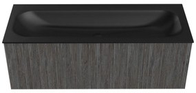 Mondiaz Kurve 120cm badmeubel shadow met 1 lade en wastafel big large midden zonder kraangat urban