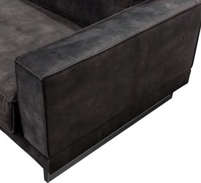 Hoekbank Fandango rechts | stof Adore antraciet 68 | 2,96 x 2,54 mtr breed