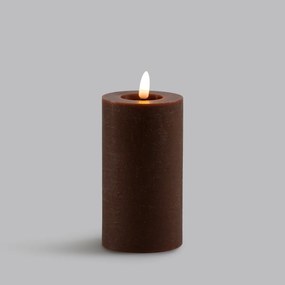 Geribbelde LED kaars, H15 cm, Caspar