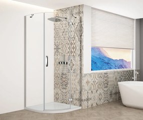 Gelco Trinity kwartronde douchecabine 90x90cm rechts helder glas chroom