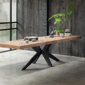 DTP Home Masterpiece Einstein Teak Eettafel Hongaarse Punt 260 Cm - 260 X 100cm.