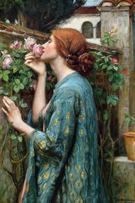 Kunstreproductie The Soul of The Rose (Vintage Female Portrait) - John William Waterhouse