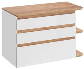 Comad Platinum 820 FSC onderkast 94cm wit/eiken