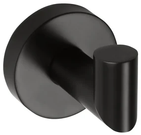 Sapho X-Round handdoekhaak met hoek zwart