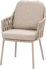 Taste by 4 Seasons Santino tuinstoel Latte Tuinstoel   beige weerbestendig