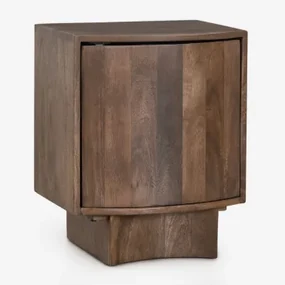Atlanta Houten Nachtkastje 40x35 Cm Donker Handvat Hout - Sklum