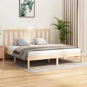 vidaXL Bedframe massief grenenhout 180x200 cm 6FT Super King