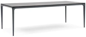 Dining Tuintafel rechthoekig 220 x 100 cm Aluminium/HPL Grijs Cesar