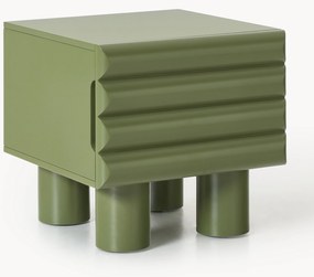 Nachtkastje Fana met lades in groen
