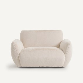 Fauteuil in donzige stof, Spogano
