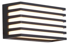 Moderne buiten wandlamp zwart incl. LED IP65 - Jail Modern IP65 Buitenverlichting