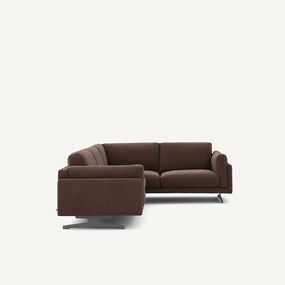 Hoekbank in fluweel linnen, César