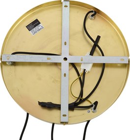 Moderne hanglamp goud met amber glas 3-lichts - Traditional