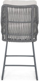 Barstoel Rope Grijs-antraciet Lifestyle Garden Furniture Vicente dining  antracite