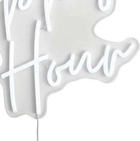 Neon wandlamp wit incl. LED - Happy Hour