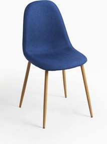 Set 4 Teok Stoffen Stoelen