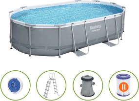 Bestway Power Steel opbouwzwembad - ovaal - L427 x B250 x H100 cm