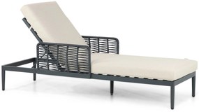 Coco Ibiza Ligbed Aluminium/wicker Grijs