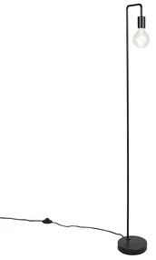 Moderne vloerlamp zwart rond 145cm - Facil Modern E27 Binnenverlichting Lamp