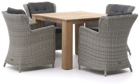 Intenso Milano/ROUGH-X 100cm dining tuinset 5-delig