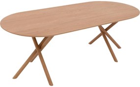 Goossens Eettafel Kristian, Semi rond 220 x 100 cm