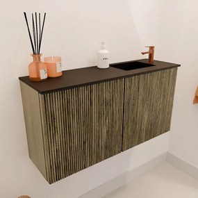 Mondiaz Joya 80cm toiletmeubel dusk met wastafel faye rechts 1 kraangat urban
