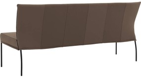 Goossens Eetkamerbank Funk, Zonder arm, 210 cm breed