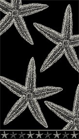 Strandlaken Velour – 100% katoen – 90×160 – star black