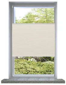 vidaXL Plissé rolgordijn 80x200cm creme