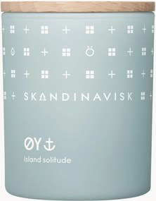 Mini geurkaars ØY (sierappel, hondsroos, watermossen en groene bladeren)