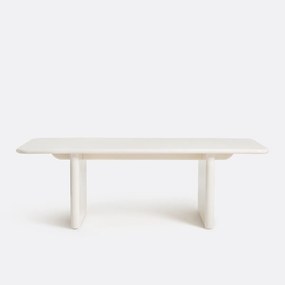 Glanzend gelakte tafel, 8 plaatsen, Marvela