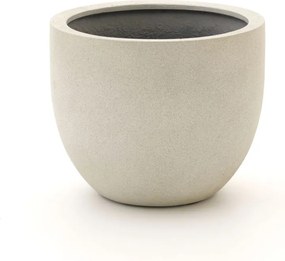 + 10% kassakorting | Bloempot Luca Lifestyle Grigio | Wit Kunststof | ø55cm | Geschikt voor buiten en binnen | Kees Smit Tuinmeubelen