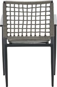 Garden Impressions Burela tuinstoel taupe - 2 stuks