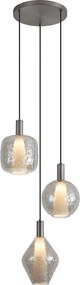 Design hanglamp gun metal 3-lichts - Ard