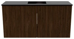 Mondiaz Joya 80cm toiletmeubel walnut met wastafel faye midden 1 kraangat urban