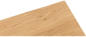 Goossens Bijzettafel Tangel, hout eiken blank, stijlvol landelijk, 43 x 65 x 32 cm