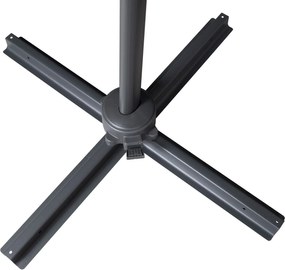 The Outsider Ronde Zweefparasol - Fleur - 3m - Zwart/wit - The Outsider