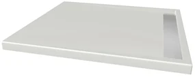 Xenz Easy-Tray douchebak 100x90x5cm edelweis